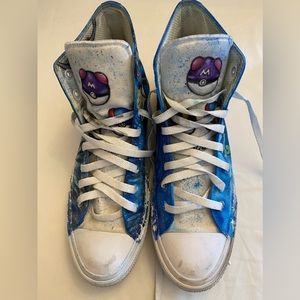 Converse Custom Art Pokémon Articuno Vaporeon Squirtle Golduck Mens 9 Womens 11